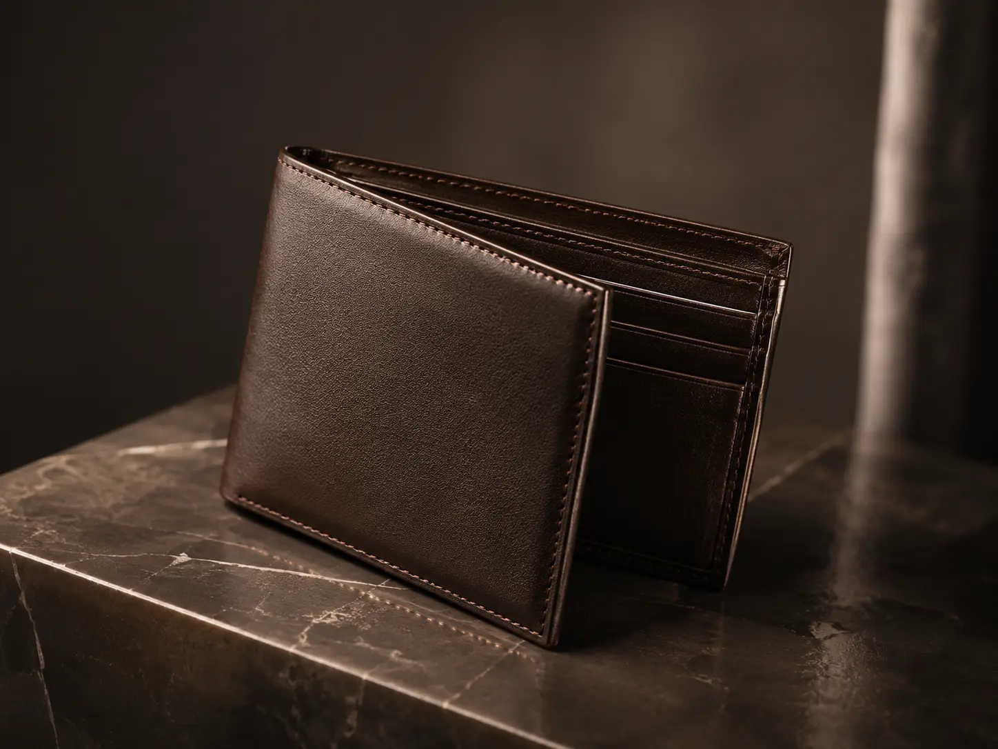 Classic Brown Leather Wallet